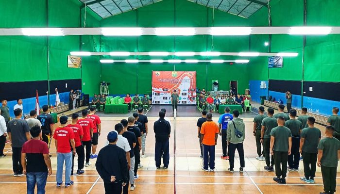 Meriahkan Hut TNI Ke-78, Kodim 1605/Belu Gelar Turnamen Badminton Antar Instasi