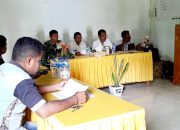 Babinsa  Desa Babotin selatan Serka Rui Vicente  hadiri Musyawarah Verifikasi, Validasi Data Penetapan KPM BLT DD Tahun Anggaran 2024