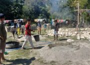 Warga Fafoe Keroyok Bangun Fondasi Rumah Usai Peletakan Batu Pertama
