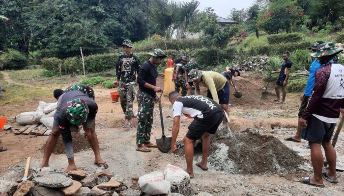 Satgas TMMD ke 121  Kodim Belu Garap RTLH Program Unggulan KASAD