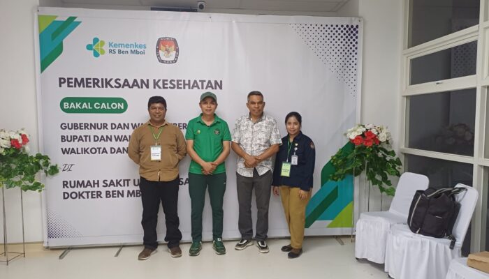 Tahap Pemeriksaan Kesehatan Paslon KITA-EBA Di RSUP dr. Ben Mboi Kupang Telah Selesai Sesuai Jadwal