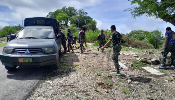 Lestarikan Alam dan Lingkungan, Kodim Belu Tanaman Anakan Pohon Di Kampus Unhan