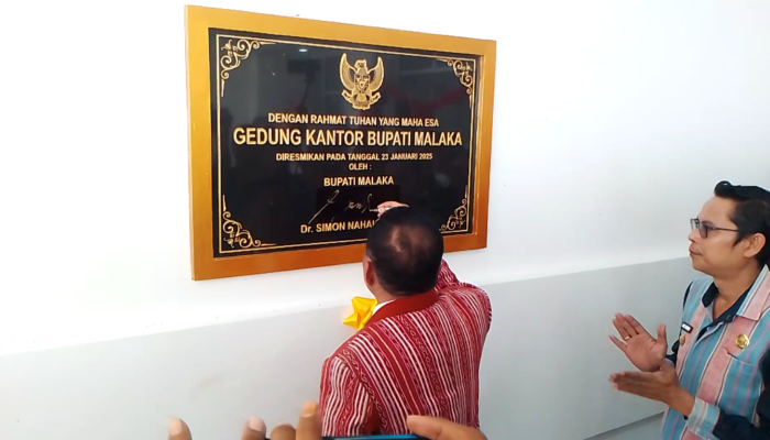 Resmikan Gedung Kantor Bupati Malaka, Ini Yang Disampaikan Bupati Simon