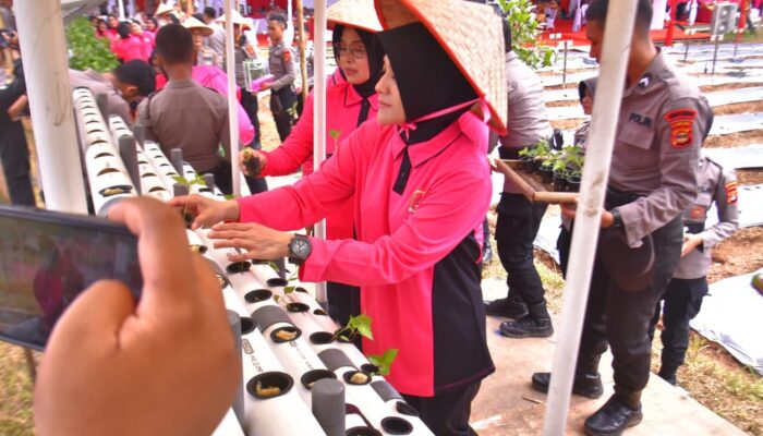 Kapolda Lampung Luncurkan Program Pekarangan Pangan Lestari di SPN Polda Lampung